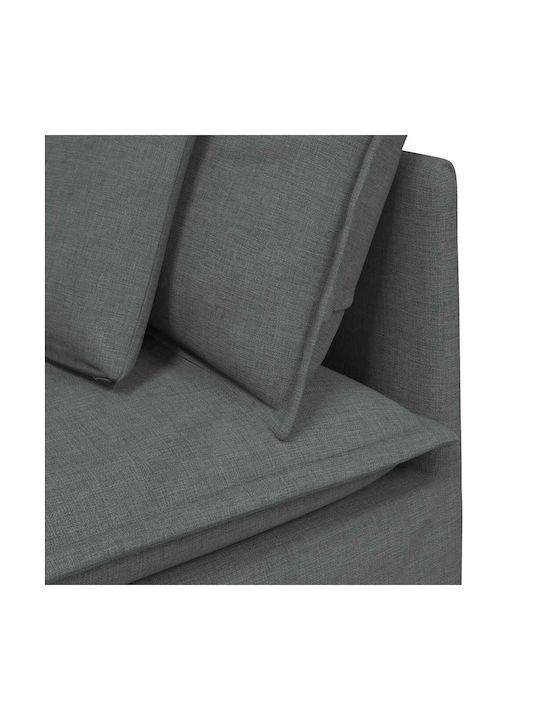 Canapea Cu Două Locuri Gri Închis 200x100x64cm