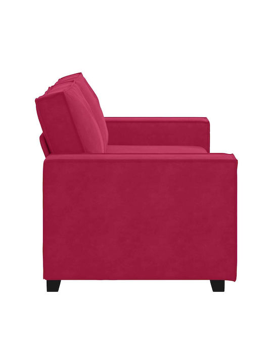 Doppelsitzer Sofa Samt Rotes 180x78x84cm