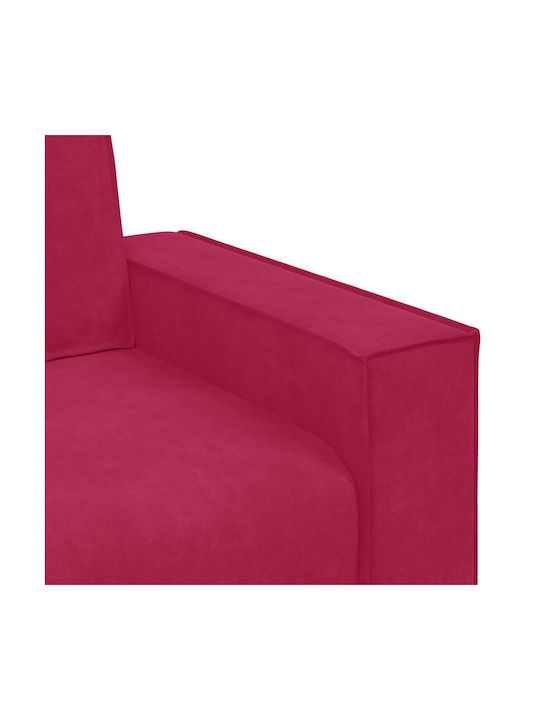 Doppelsitzer Sofa Samt Rotes 180x78x84cm