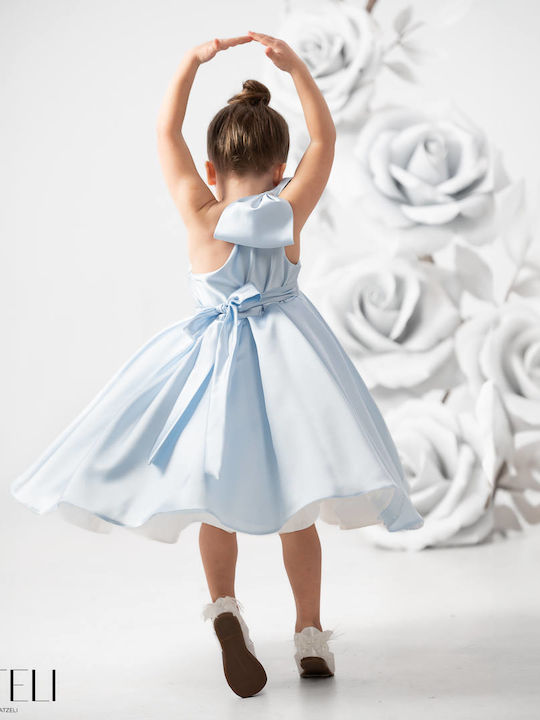 Vinte li Hellblaues Taufkleid