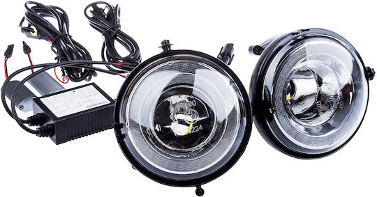 Einparts Duolight Dl35 Drl + Фарове за мъгла 2в1 Лампа Мини R58 R59 Лесен монтаж
