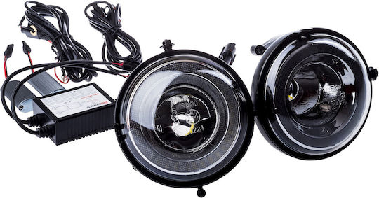 Einparts Duolight Dl35 Drl + Фарове за мъгла 2в1 Лампа Мини R58 R59 Лесен монтаж