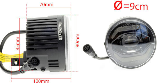 Einparts Drl Duolight Nissan Dl41 2-în-1 Funcție Faruri Antipană