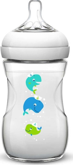 Philips Plastic Baby Bottle Anti-Colic with Silicone Nipple for 1+ months 260ml