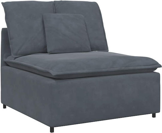 Corner Couch with Right Corner Velvet Dark Gray 300x200x64cm