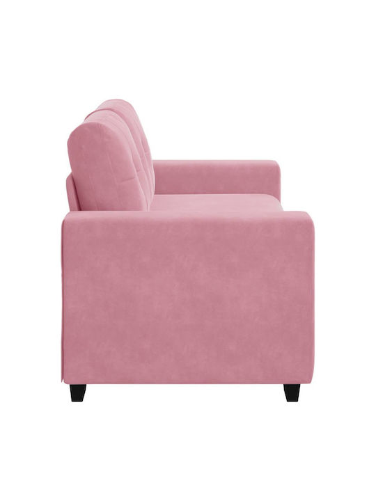 Two-Seater Velvet Pink Couch 180x77x82 cm