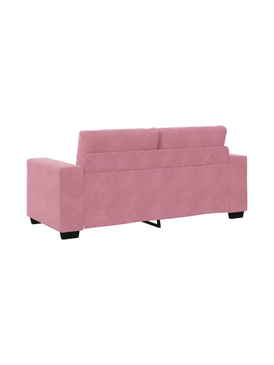 Two-Seater Velvet Pink Couch 180x77x82 cm