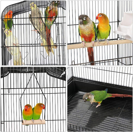 Parrot Cage Heart Opening Roof Kingkong External Dimensions 46x36x105