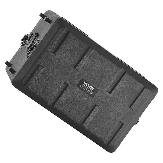 Vevor 6u Shelf Case Depth 260 Mm Flight Case Rackmount Shallow Shelf Microphone Cases Polyethylene Construction Recesses Rotating Locks Easy Installation Audio Amplifier Mixer Dj