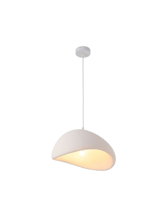 Agora Lighting Verstellbare Deckenleuchte Weiß mit Lampenbirnensockel E27 40cm