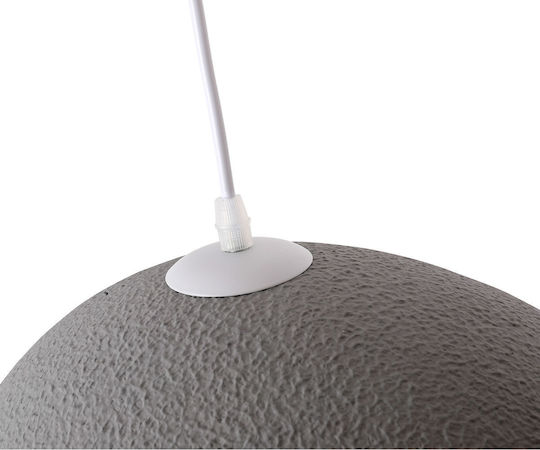 Agora Lighting Регулируемо Висящо Таванно Осветително Тяло Сивo с Цокъл E27 40см