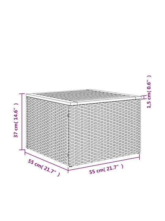 Set Cameră De Zi Exterior 6 Piese Gri Cu Perne