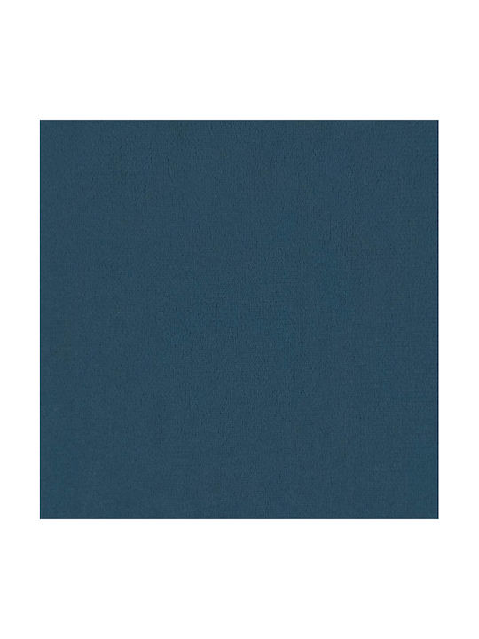 Γωνιακός Καναπές Βελούδινος Μπλε 125x118x85εκ.