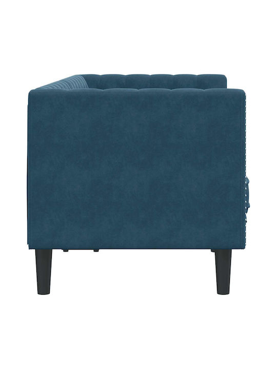Doppelsitzer Samt Blau 174x74,5x70,5 cm