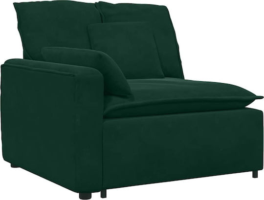 Ecksofa Samt Dunkelgrün 417x217x64cm