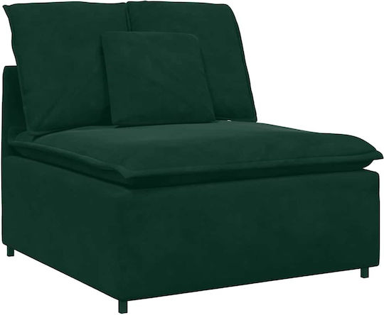 Ecksofa Samt Dunkelgrün 417x217x64cm