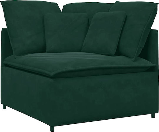 Ecksofa Samt Dunkelgrün 417x217x64cm