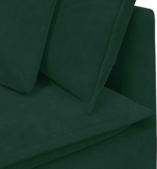 Ecksofa Samt Dunkelgrün 417x217x64cm