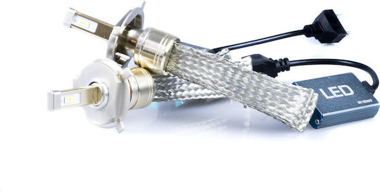 Raito Moto H4 LED Крушки Cree Octopus Охлаждане Kia Mazda Ford Opel