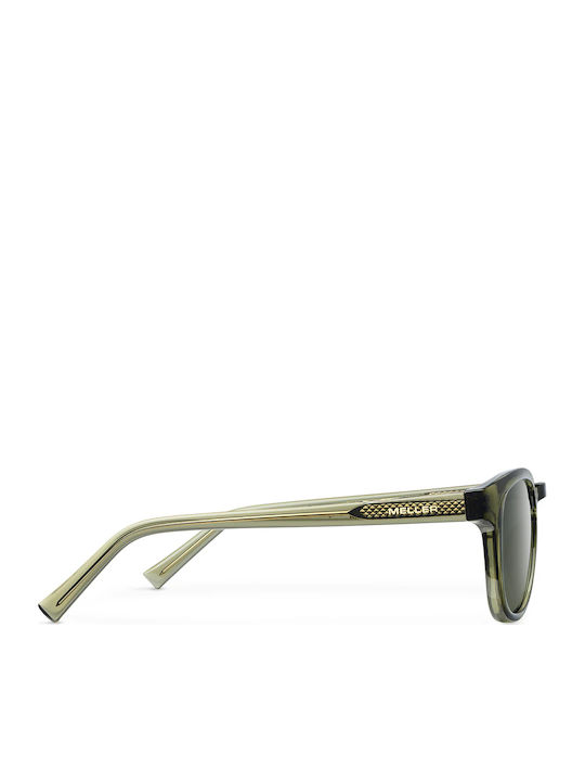 Meller Banna Unisex Sunglasses With Horn-Rimmed Frame Stone Olive Polarized BA-STONEOLI