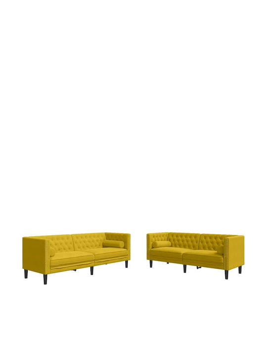 vidaXL Two-Seater Outdoor Sofa Wooden with Cushions 51x51x70.5cm