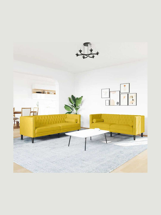 vidaXL Two-Seater Outdoor Sofa Wooden with Cushions 51x51x70.5cm