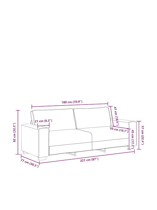 Zweisitziges Outdoor-Sofa Hölzernes mit Kissen
