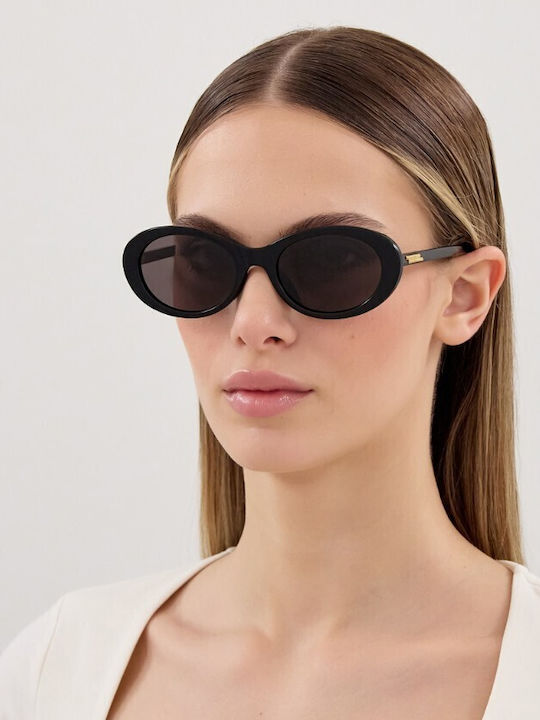 Bottega Veneta Women's Sunglasses with Gray Plastic Frame and Pink Lens BV1415SK 002