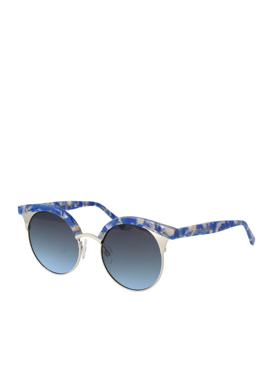 Ana Hickmann Men's Sunglasses with Blue Tartaruga Frame and Blue Gradient Lens HI3050 G21