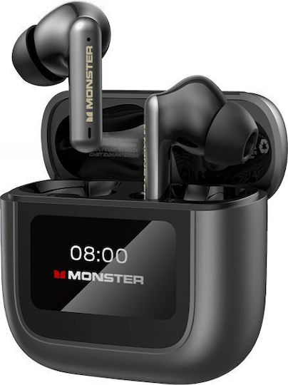 Monster TH300 In Ear Bluetooth Безжични Слушалки с Калъф за Зареждане Черни