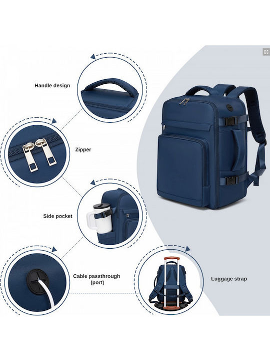Miss Lulu Backpack Navy Μπλε