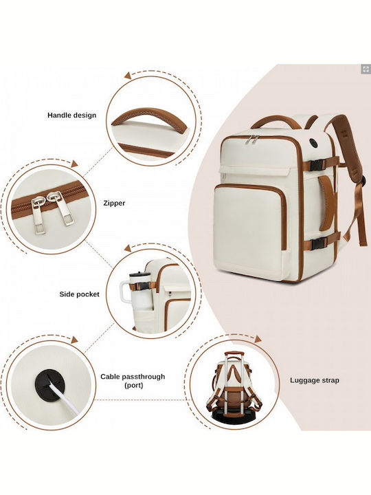 Miss Lulu Backpack Μπεζ
