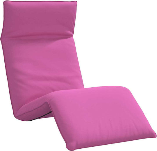 vidaXL vidaXL Beach Sunbed Pink Foldable Metallic 175x54cm