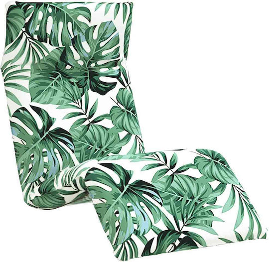 vidaXL vidaXL Beach Sunbed Green Foldable Metallic 175x54cm
