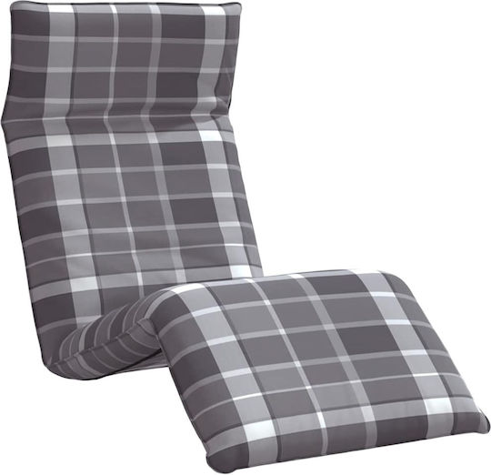 vidaXL vidaXL Beach Sunbed Gray Foldable Metallic 175x54cm