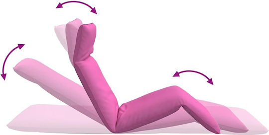 vidaXL vidaXL Beach Sunbed Pink Foldable Metallic 175x54cm