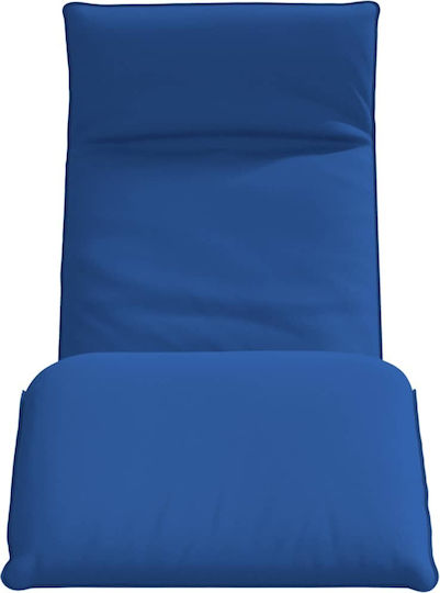 vidaXL vidaXL Beach Sunbed Blue Foldable Metallic 175x54cm