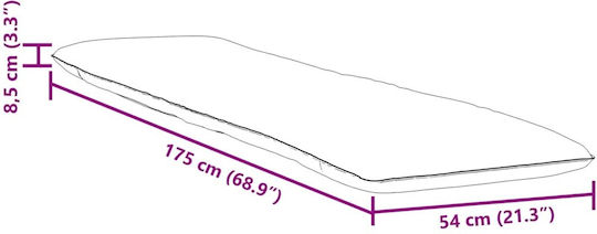 vidaXL vidaXL Beach Sunbed Gray Foldable Metallic 175x54cm
