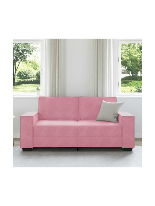 Two-Seater Velvet Pink Couch 180x78x84 cm