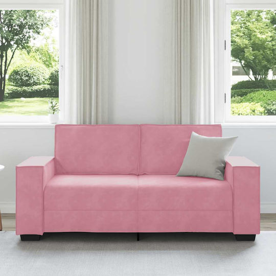 Two-Seater Velvet Pink Couch 180x78x84 cm