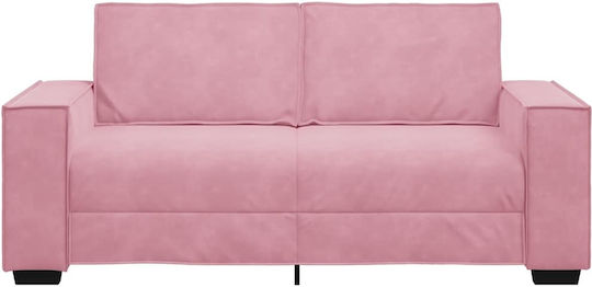 Two-Seater Velvet Pink Couch 180x78x84 cm