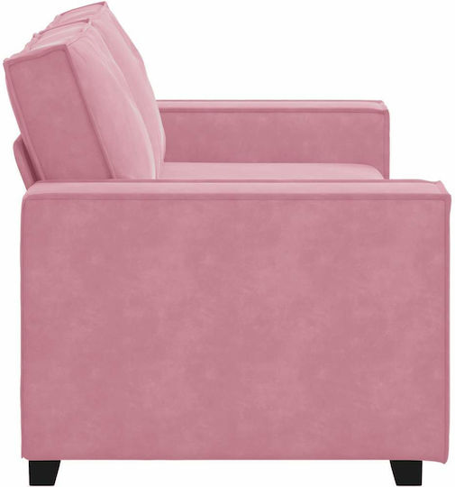 Two-Seater Velvet Pink Couch 180x78x84 cm