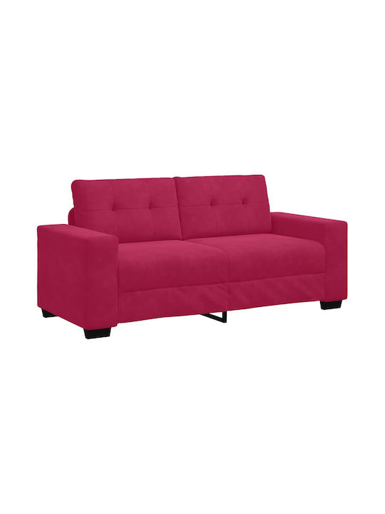 Doppelsitzer Sofa Samt Rot Wein 180x77x82cm