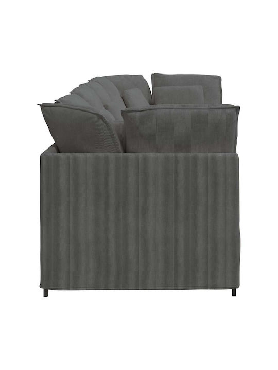 Четириместен Диван Тъмносив 300x100x64см