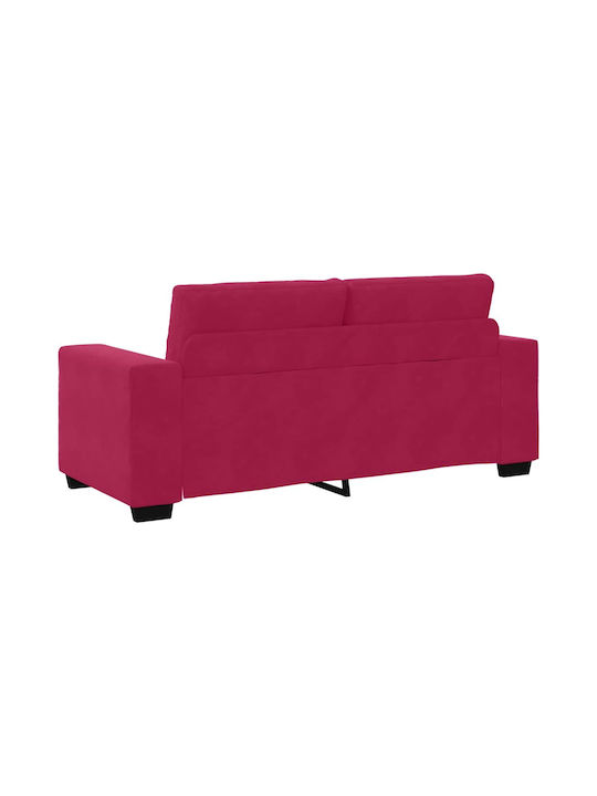 Doppelsitzer Sofa Samt Rot Wein 180x77x82cm