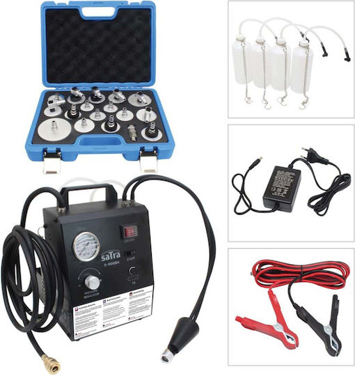 Dispozitiv Electric de Schimbare a Aerisirii Lichidelor de Frână 17 Adaptoare 0.6-3.0 Bar 12v/230v Sisteme Abs Esp Universal Satra