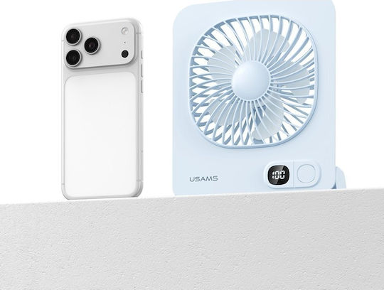 Usams Usams Mini Ventilator für Mobiltelefon USB Blau ZB363FS02
