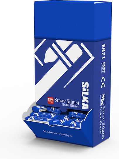 Silka Radiergummis Für Bleistift 44x22x13.5mm 240 Stück/Display Silka Prüfungs Blau