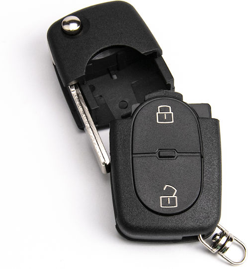 Дистанционно Ключ За Кола Електронно Vw Skoda Seat Hu66 2 Бутона
