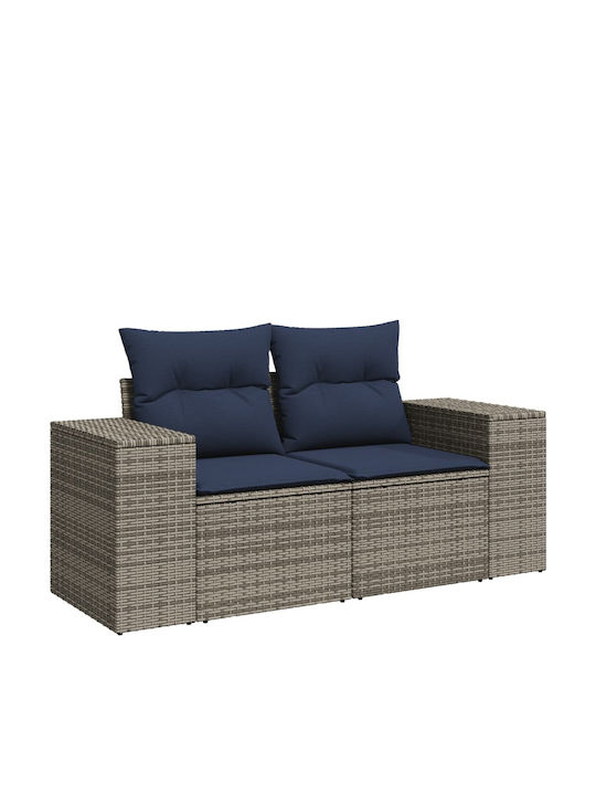 Outdoor Corner Sofa Rattan With Cushions 62x62x69cm